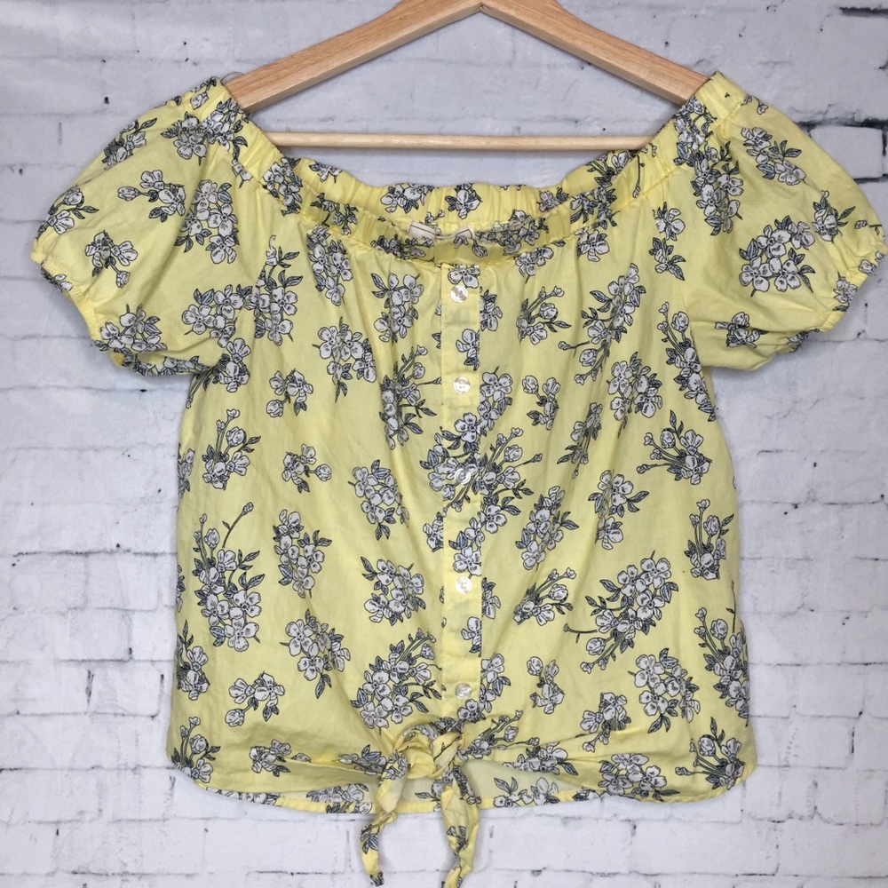 No Comment Off the Shoulder Crop Top 🌼
